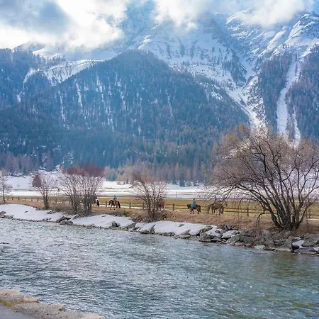 Cozy Retreat Near St Moritz With Pool Sauna Fireplace Apartment Madulain
